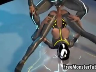 好色之徒 3d catoon tron divinity 享受 一 良好 他妈的