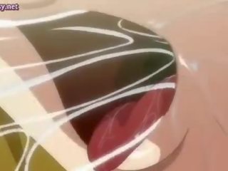 Hottie brunet anime getting göte sikişmek