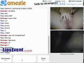 19yo 加拿大的 omegle的 寵兒 愛 她的 凸輪 2