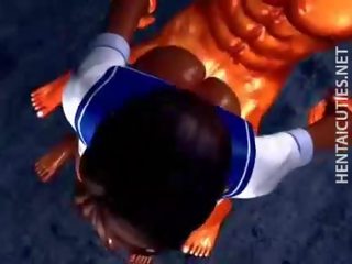 3d hentai slattern gets nailed by a big bloke