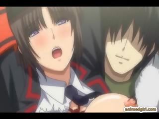 Uly emjekli anime poking from behind in the hajathana