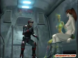 3d Animation darling Threesome Fucked