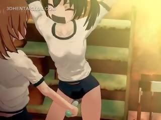 綁 向上 動漫 動漫 美女 得到 的陰戶 vibed 硬