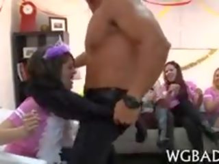 Pretty Sweethearts Are Having Enjoyment Sucking Dude's phallus