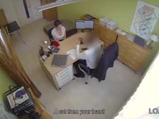 Loan4k&period; nakal agent tells charming young woman that she cant get credit