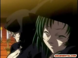 Caught Hentai Coed Monster Tentacles manhood Fucked