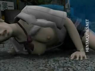 Enticing Anime Angel Gets Pounded By A Monster