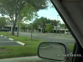 Rumaja fucks in back seat for free ride