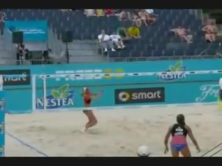 우수한 vollyball 치어 리더 댄스 같은 매춘부