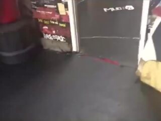 London garaja queen fucks benji bands in booth
