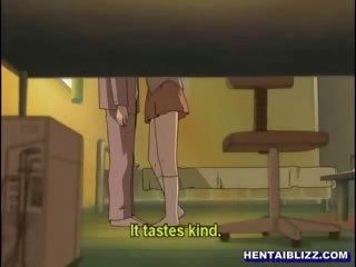 Cute hentai coed wetpussy hard poked in the bed