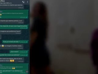 Whatsapp チャット ととも​​に 私の いとこ 取得 splendid ビデオ