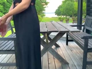 Xxx film with stepdaughter before she leaves to school - morning outdoor quickie&comma; projectsexdiary