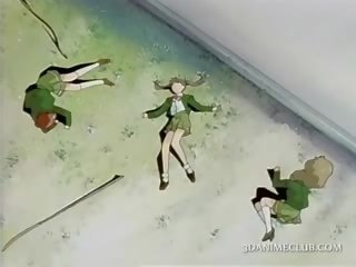 3d anime mov sestavování na lustful podmanivý školačky