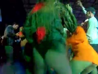 White Trash street girl Foam Party