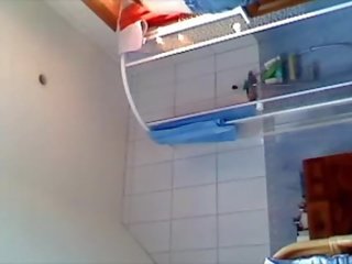 French lover in shower (young sister)