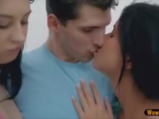 두드러진 우수한 삼인조 와 비탄 여배우 애디슨 과 lollypop