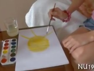 교련 에이 성적 흥분한 입을 크게 벌리다 갭