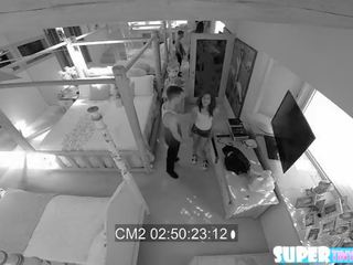 Charming and red head Alice Green gets caught and fucked by brick