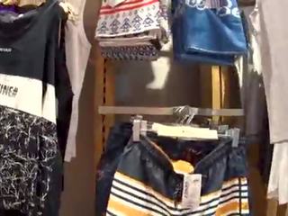 Fitting 室 性别 电影 同 服装 商店 consultant 结束 附带 吞