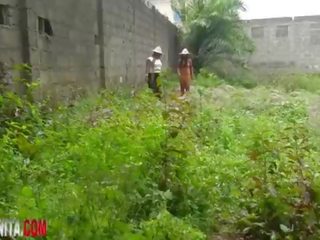 Rodrigo caught Fucking Two cute Local African Black With Vagina sisters Farming In Public&comma; He Almost Kill Them With His Big penis
