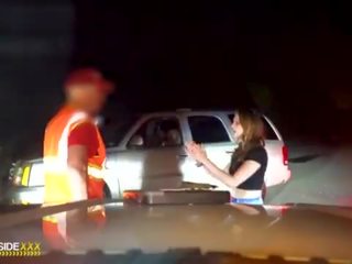 Roadside - Outdoor POV roadside xxx video with a mechanic